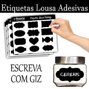 Etiquetas Lousa Adesivas Cartela