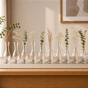 Conjunto Vasos Decoração Festa Mesa de Convidados 12 Peças Modelo Roma