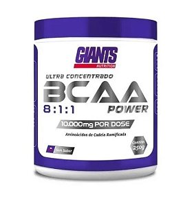 Bcaa Power  Ultra Concentrado sem sabor 250g Giants Nutrition