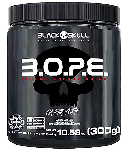 Bope Pré Treino 300g Black Skull Caveira Preta