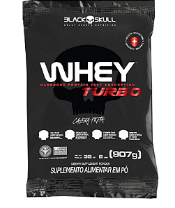 Whey Turbo Refil 907g Black Skull