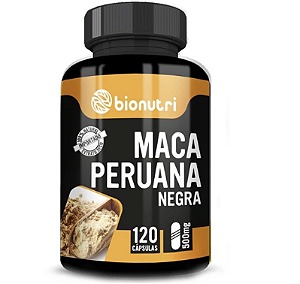 Maca Peruana Negra 500mg 120 cápsulas Bionutri