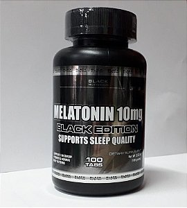 Melatonina 10mg com 100 tabletes Black Nutrition