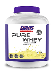 Pure Whey 2kg Giants Nutrition Proteina Concentrada e Isolada Pura