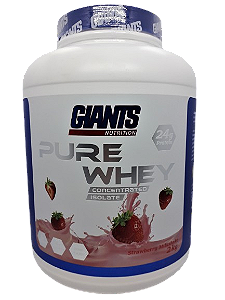 Pure Whey 2kg Giants Nutrition Proteina Concentrada e Isolada Pura