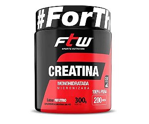 Creatina 100% Pura 300g Creatina Monohidratada e Micronizada Ftw