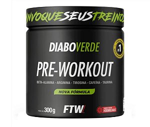 Diabo Verde Pré Workout 300g FTW Super Pré Treino, O Mais Vendido do Brasil