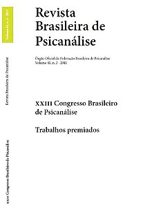 v.45 nº3 - XXIII Congresso Brasileiro de Psicanálise - Trabalhos premiados