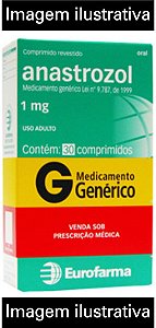 Anastrozol 1mg 30 Comprimidos - EMS / Eurofarma