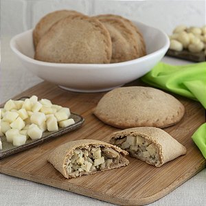PASTEL DE FORNO PALMITO COM CHAMPIGNON (6 unidades - 120g cada)
