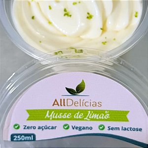 MUSSE LIMÃO ZERO (3 unidades - aproximadamente 250ml cada)