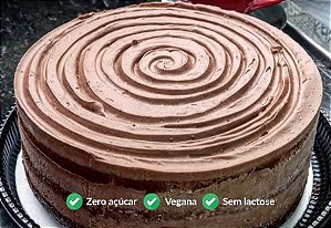 TORTA EXPLOSÃO DE CHOCOLATE - ZERO AÇÚCAR ( Aro 23 cm)