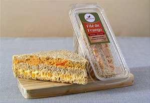 SANDUÍCHE NATURAL FILÉ DE FRANGO (4 UNIDADES - 135G CADA)