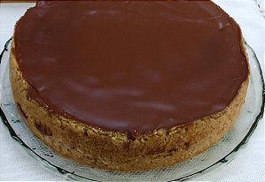 TORTA INTEGRAL BANANA COM CHOCOLATE ( Aro 25 cm)