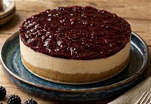 TORTA CHEESECAKE DE AMORA- ZERO AÇÚCAR (ARO 25)