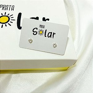 BRINCO CORACAO VAZADO CRAVEJADO MINI | BC0004