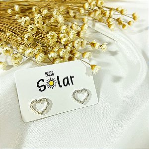 BRINCO CORACAO VAZADO COM ZIRCONIAS | BC0006