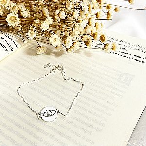 Pulseira Placa Olho Grego PU0004