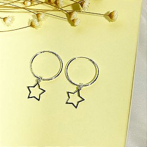 BRINCO ARGOLA ESTRELA | BC0019