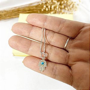 COLAR MÃO DE FÁTIMA 50CM | CL0018