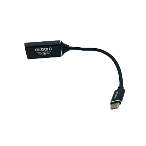 Adaptador de Vídeo Tipo C para HDMI Fêmea 4K - Exbom U3V-X40