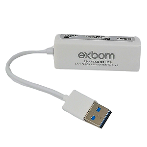 Adaptador LAN USB 2.0 para internet 10-100 mbps entrada RJ-45 - UL-120 Exbom
