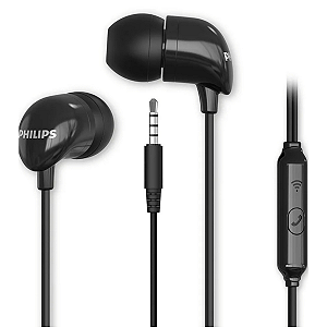 Fone de Ouvido Com Microfone Philips TAE1126 Preto