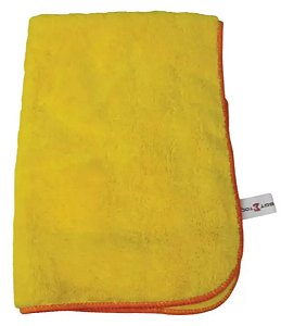 TOALHA EM MICROFIBRA COM BORDA 40X60 350GSM AMARELA SGT