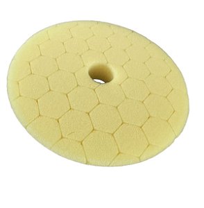 BOINA DE ESPUMA HEXA BUFF  REFINO AMARELA 5- AUTO CRAZY