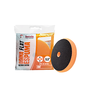 BOINA DE ESPUMA FLAT LARANJA CORTE LEVE/REFINO SEM INTERFACE 5,5"- LINCOLN