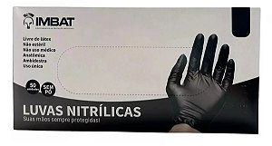 CAIXA LUVA NITRILICA PRETA TAM GG 50 UN - IMBAT