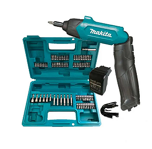 PARAFUSADEIRA A BATERIA 3,6V C/ MALETA 81 PÇAS MAKITA