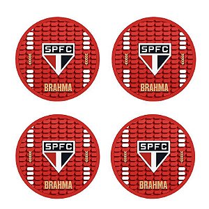 Kit 4 Bolachas Porta Copos São Paulo