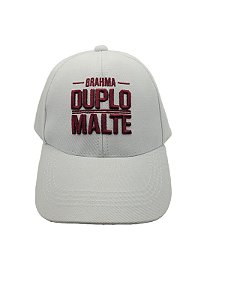 Boné Cervejaria Brahma Duplo Malte Branco