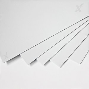 KIT 5 Chapa Ps Poliestireno Branco 2mt X 1mt - 0,5mm Plastico Virgem Psai