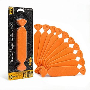 Banana Buffer Orange Feltro Espátula Envelopamento 10 Unid Laranja