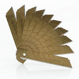 Kit 100 Lâminas Gold Estilete Profissional 18mm Em Aço Carbono