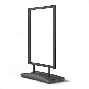 Totem Promocional Portátil Expositor Dupla Face 120x70 Display Oferta Sem Placa