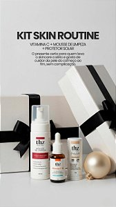 KIT SKIN ROUTINE - Vitamina C + Mousse + Stick com cor