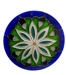 Mandala em Vidro Decoração Artesanal Atrai Boas Energias