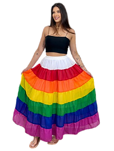 Saia Cigana Longa 7 Cores