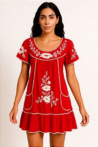 Vestido Longo Modelo Luxo Bordado Moda Indiana