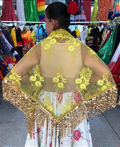 Lenço Xale Longo Feminino Renda Moda Luxo Melhores Presentes