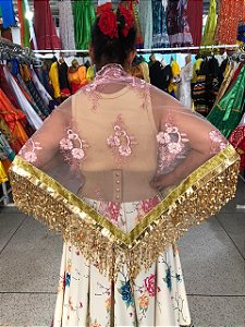 Lenço Xale Longo Feminino Renda Moda Luxo Melhores Presentes