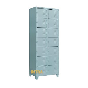 Roupeiro de Aço 14 Portas Mini com Pitão para Cadeado