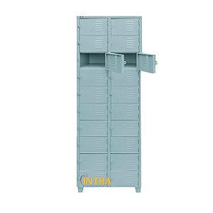 Roupeiro de Aço 20 Portas Mini com Pitão para Cadeado