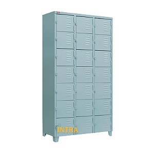 Roupeiro de Aço 21 Portas Mini com Pitão para Cadeado
