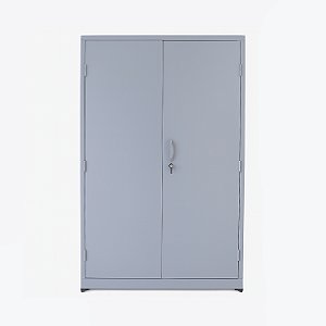 Armário de Aço com 2 Portas e 3 Prateleiras – 150x70x30 com Fechadura