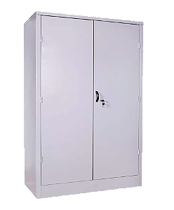 Armário de Aço para Escritório com 2 Portas e 4 Prateleiras 198x120x40 com Fechadura