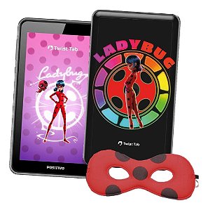 Tablet infantil Positivo Lady Bug 64GB Com Mascara e Bolsa